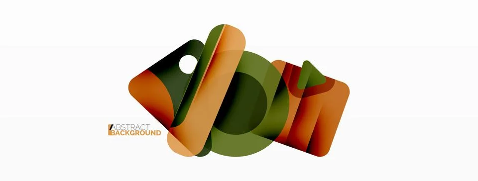 Line, triangle, square and circle primitive composition. Vector geometric Stock Illustration