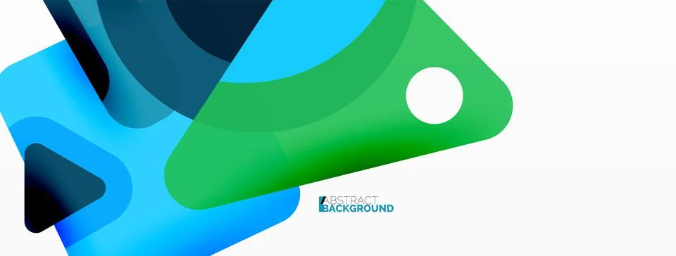 Line, triangle, square and circle primitive composition. Vector geometric Stock Illustration