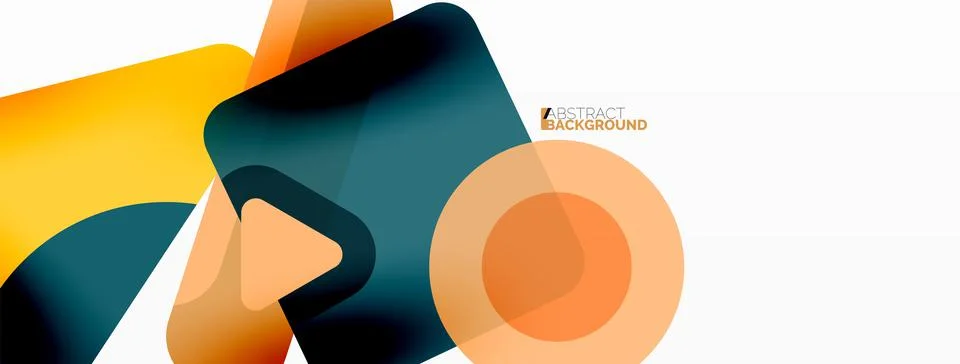 Line, triangle, square and circle primitive composition. Vector geometric 스톡 일러스트