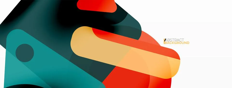 Line, triangle, square and circle primitive composition. Vector geometric イラスト素材