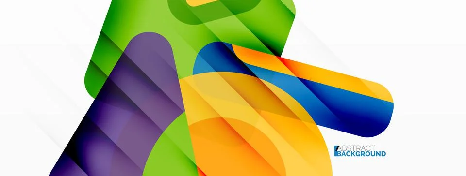Line, triangle, square and circle primitive composition. Vector geometric Stock Illustration