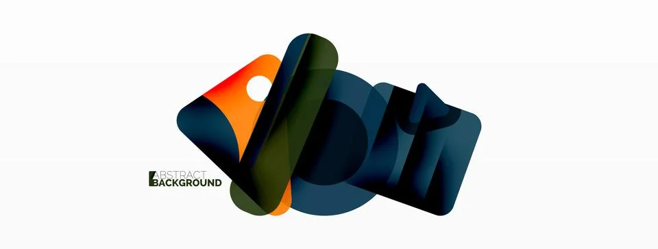 Line, triangle, square and circle primitive composition. Vector geometric Stock Illustration