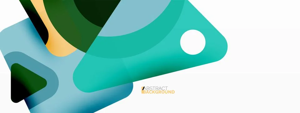Line, triangle, square and circle primitive composition. Vector geometric Stock Illustration