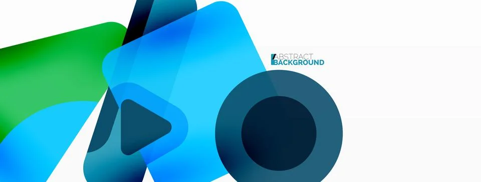 Line, triangle, square and circle primitive composition. Vector geometric Illustrazione stock