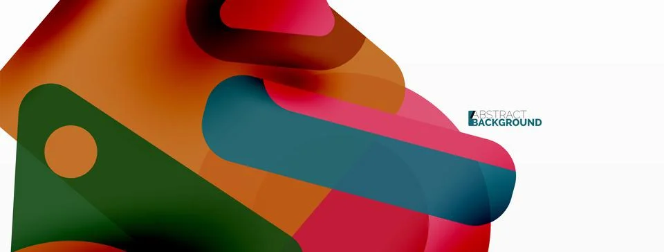Line, triangle, square and circle primitive composition. Vector geometric Stock Illustration