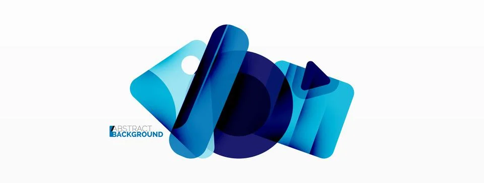 Line, triangle, square and circle primitive composition. Vector geometric Stock Illustration