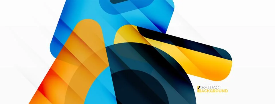 Line, triangle, square and circle primitive composition. Vector geometric Illustrazione stock
