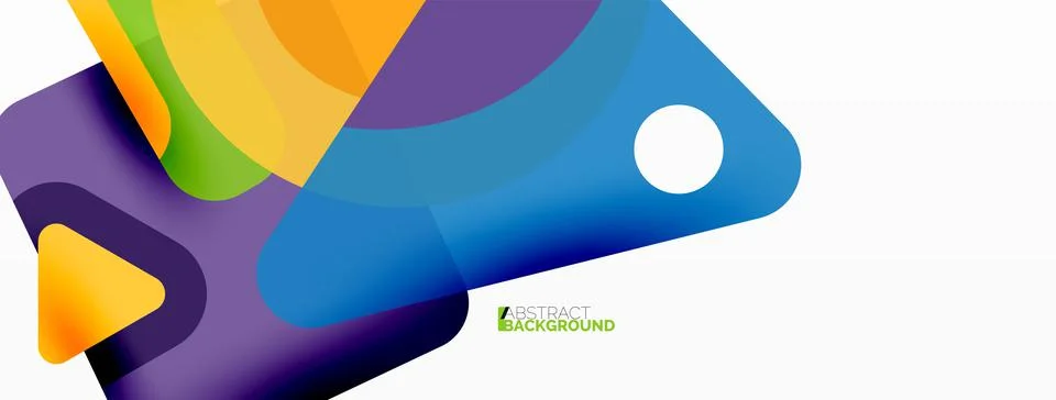 Line, triangle, square and circle primitive composition. Vector geometric Stock Illustration