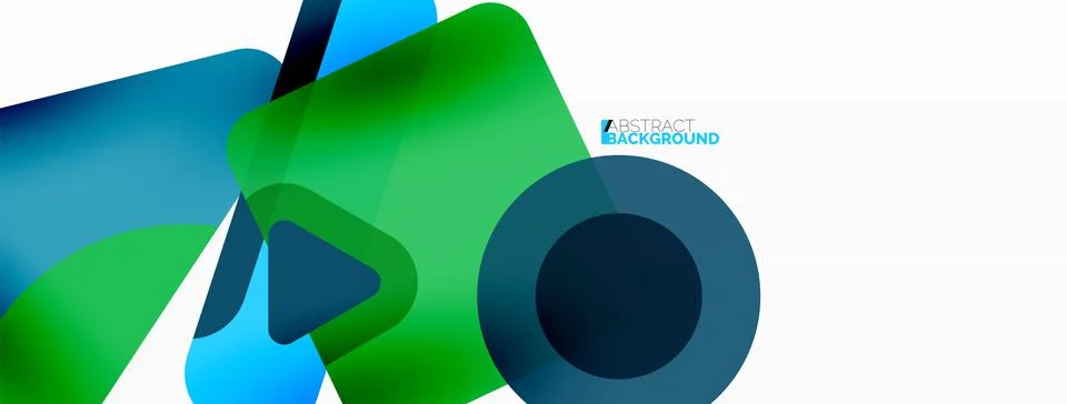 Line, triangle, square and circle primitive composition. Vector geometric Stock Illustration