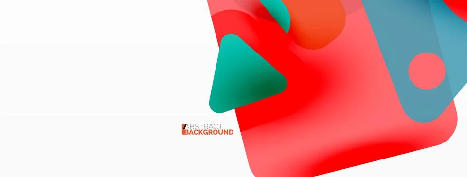 Line, triangle, square and circle primitive composition. Vector geometric Stock Illustration
