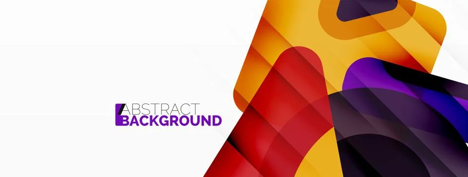 Line, triangle, square and circle primitive composition. Vector geometric Stock Illustration