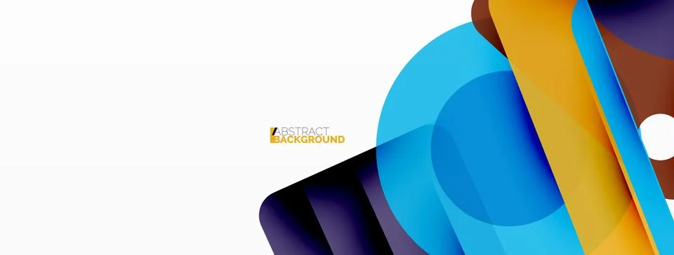 Line, triangle, square and circle primitive composition. Vector geometric Stock Illustration
