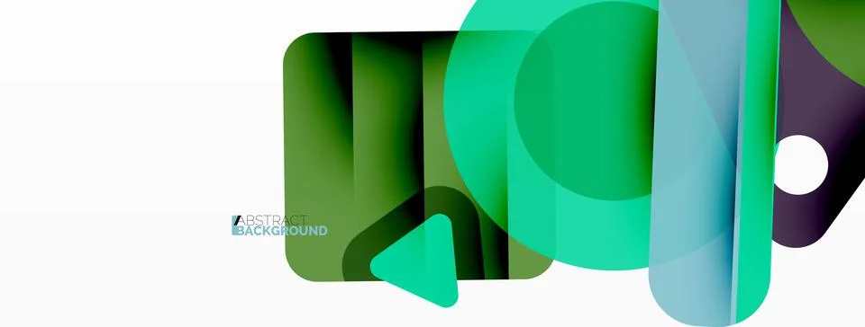 Line, triangle, square and circle primitive composition. Vector geometric Stock Illustration