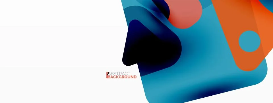 Line, triangle, square and circle primitive composition. Vector geometric Stock Illustration