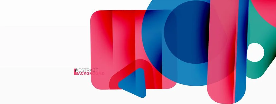 Line, triangle, square and circle primitive composition. Vector geometric 스톡 일러스트