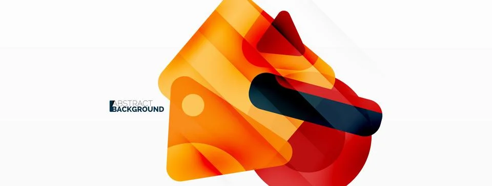Line, triangle, square and circle primitive composition. Vector geometric 스톡 일러스트