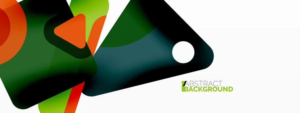 Line, triangle, square and circle primitive composition. Vector geometric Stock Illustration