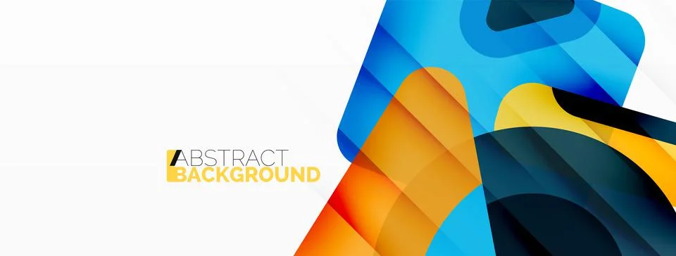 Line, triangle, square and circle primitive composition. Vector geometric Stock Illustration