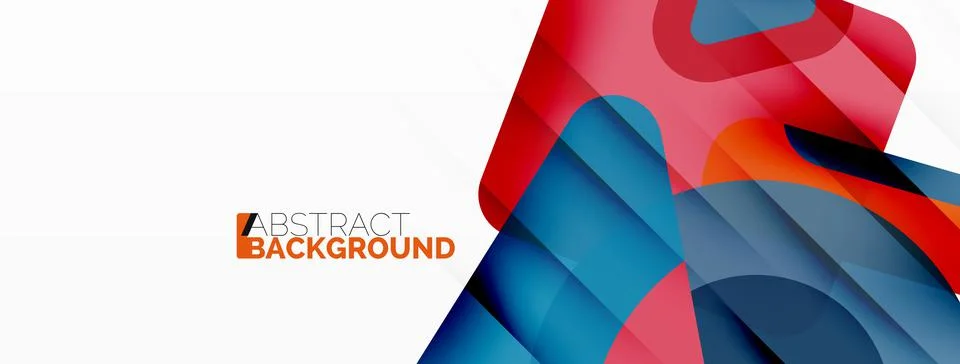 Line, triangle, square and circle primitive composition. Vector geometric Stock Illustration