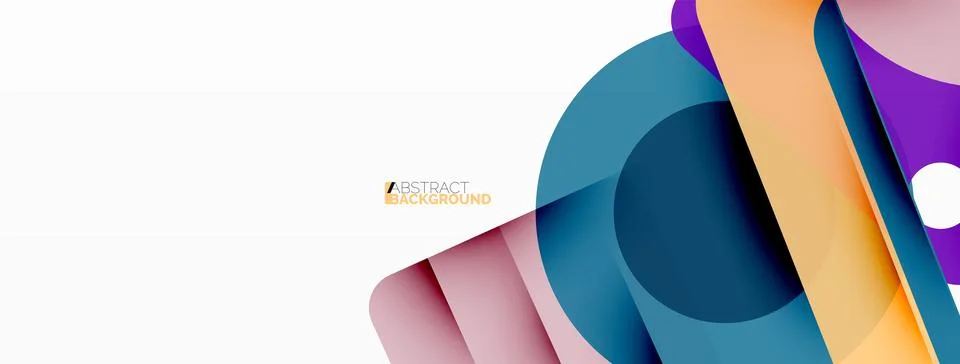 Line, triangle, square and circle primitive composition. Vector geometric Stock Illustration