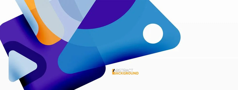 Line, triangle, square and circle primitive composition. Vector geometric Stock Illustration