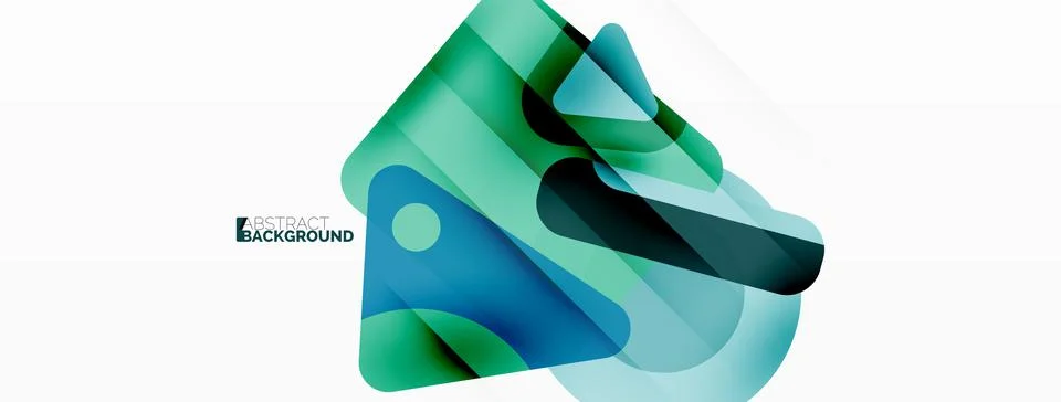 Line, triangle, square and circle primitive composition. Vector geometric Stock Illustration