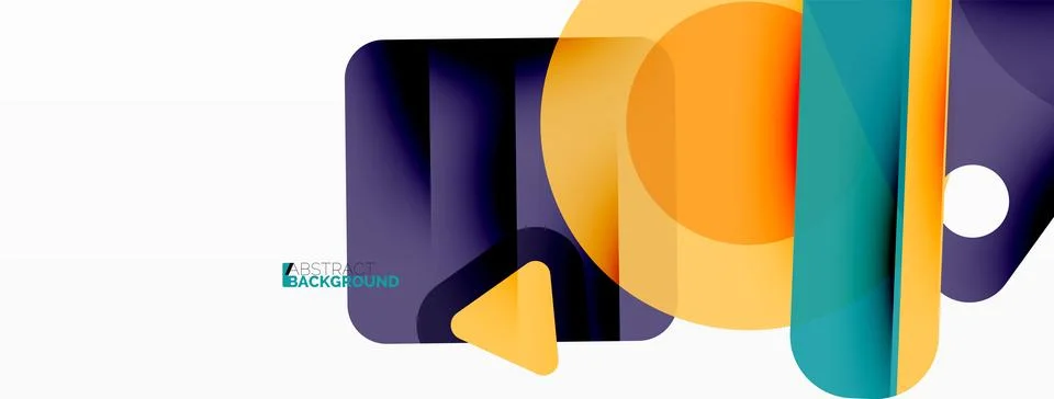 Line, triangle, square and circle primitive composition. Vector geometric 스톡 일러스트