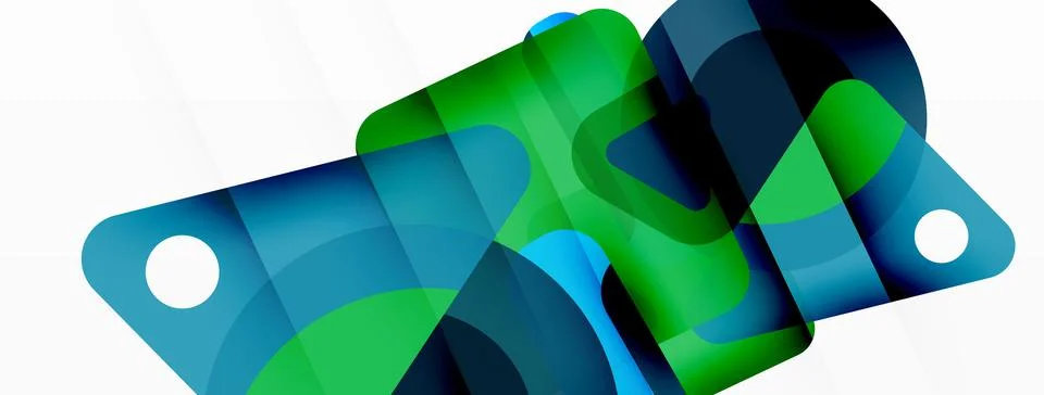 Line, triangle, square and circle primitive composition. Vector geometric Stock Illustration