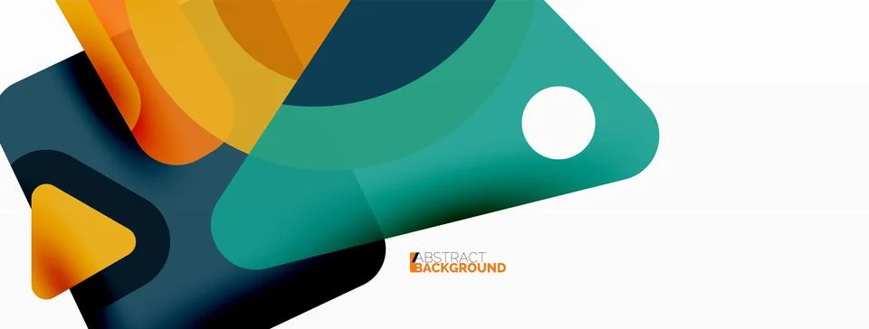 Line, triangle, square and circle primitive composition. Vector geometric Stock Illustration
