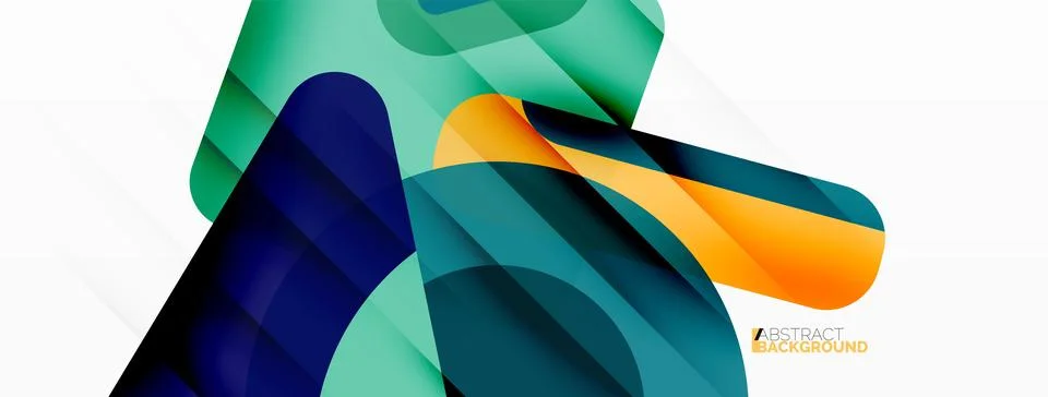 Line, triangle, square and circle primitive composition. Vector geometric Illustrazione stock