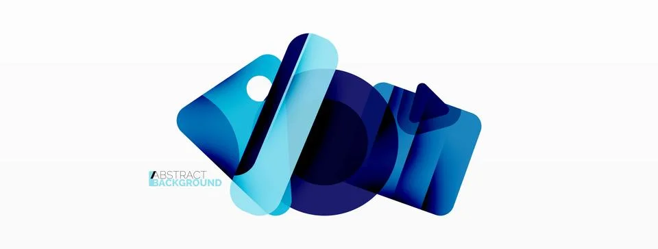 Line, triangle, square and circle primitive composition. Vector geometric Stock Illustration