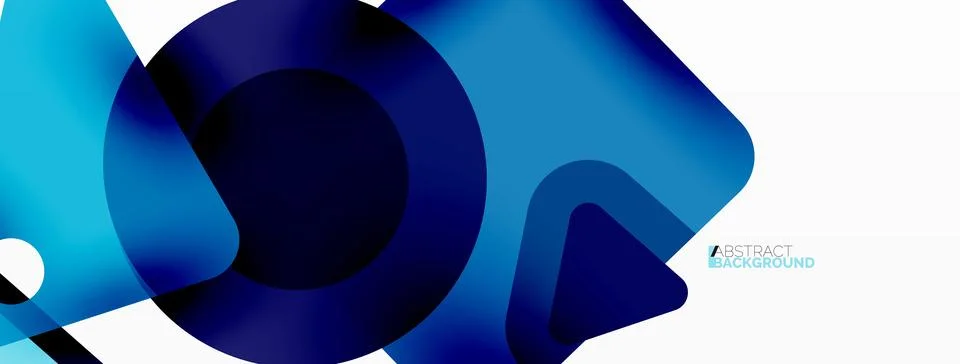 Line, triangle, square and circle primitive composition. Vector geometric Stock Illustration
