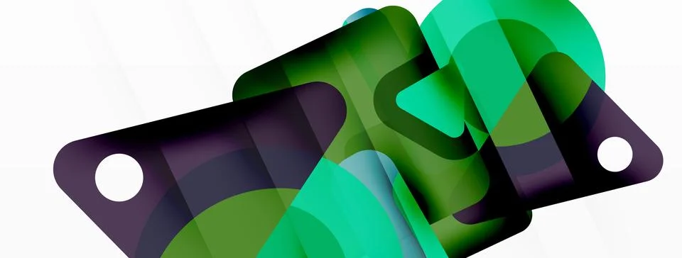 Line, triangle, square and circle primitive composition. Vector geometric Illustrazione stock