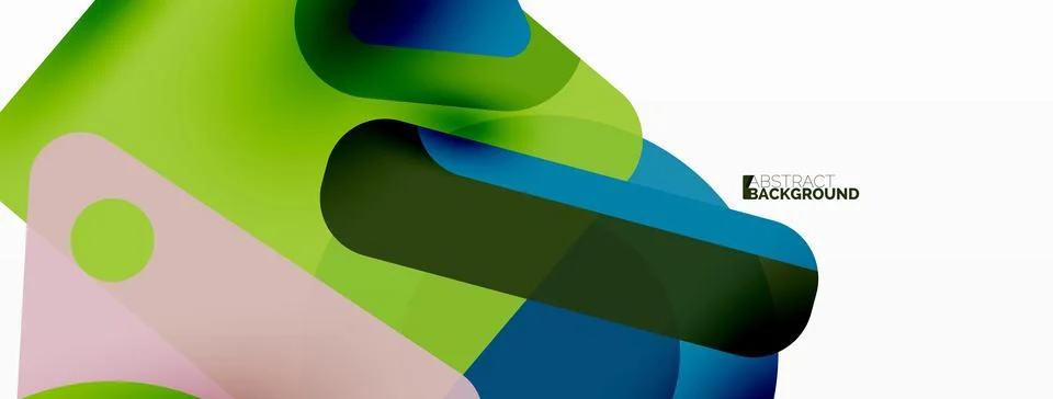 Line, triangle, square and circle primitive composition. Vector geometric Stock Illustration