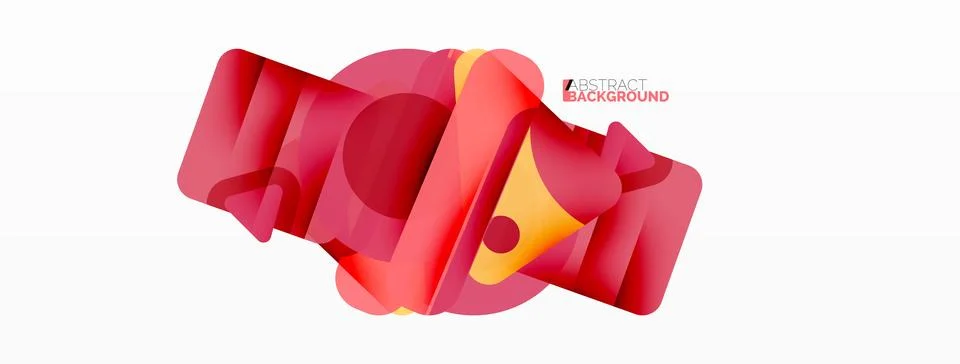 Line, triangle, square and circle primitive composition. Vector geometric Stock Illustration