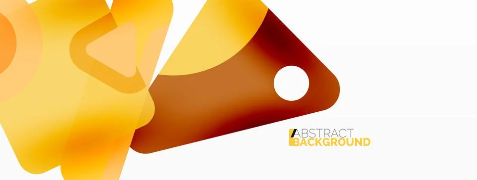 Line, triangle, square and circle primitive composition. Vector geometric Stock Illustration