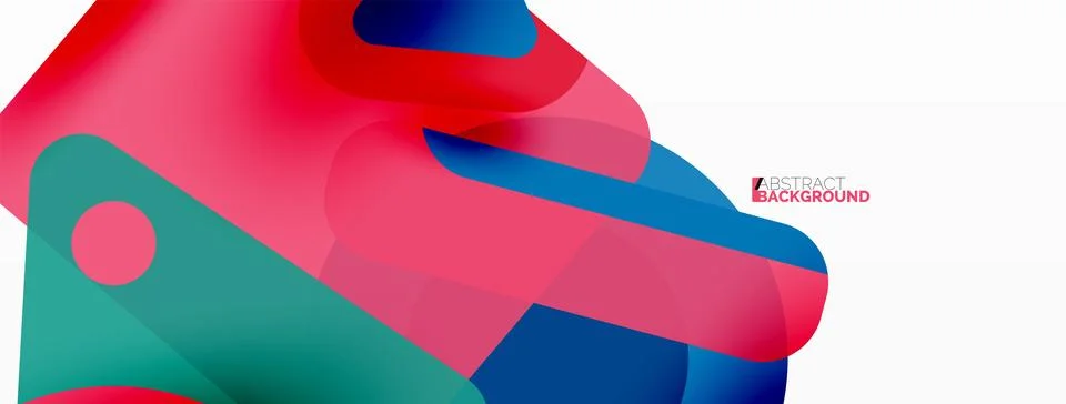 Line, triangle, square and circle primitive composition. Vector geometric Stock Illustration