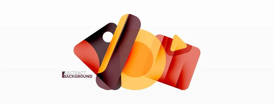 Line, triangle, square and circle primitive composition. Vector geometric Stock Illustration