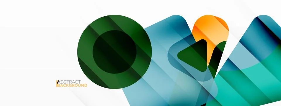 Line, triangle, square and circle primitive composition. Vector geometric Stock Illustration