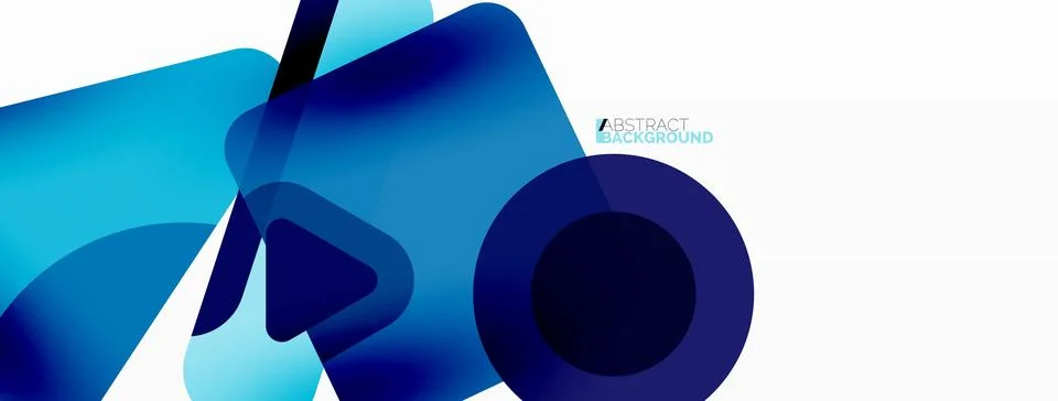 Line, triangle, square and circle primitive composition. Vector geometric Stock Illustration