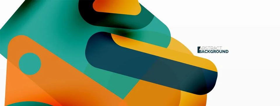 Line, triangle, square and circle primitive composition. Vector geometric Stock Illustration