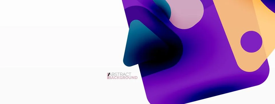 Line, triangle, square and circle primitive composition. Vector geometric Stock Illustration