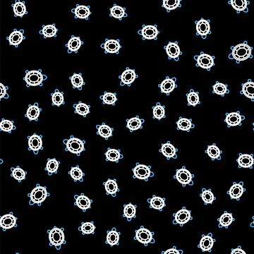 Line Turtle icon isolated seamless pattern on black background. Vector Stock Illustration