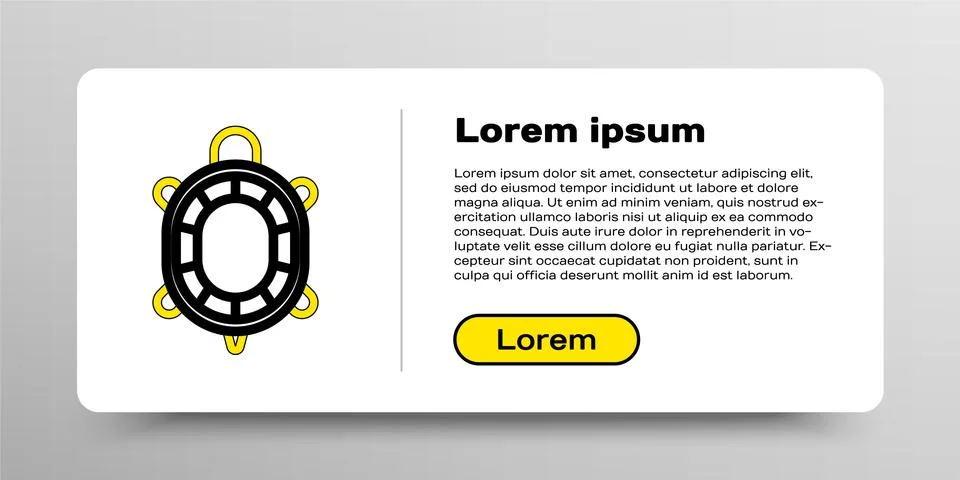 Line Turtle icon isolated on white background. Colorful outline concept. Vector Stock Illustration