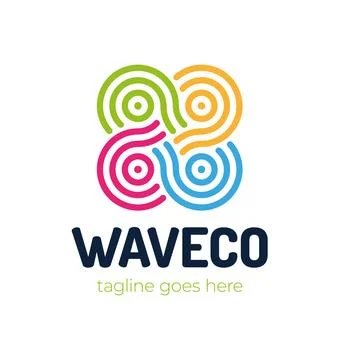 Line two Infinity Logo isolated on White Background. Flat Vector Logo Design  Stock Illustration