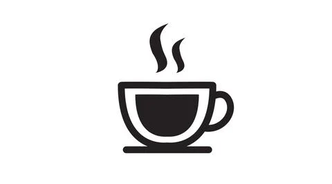 Line vector icon of a coffee cup Illustrazione stock