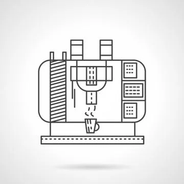 Line vector icon for coffee maker Stockillustratie