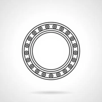 Line vector icon for roller bearing 스톡 일러스트