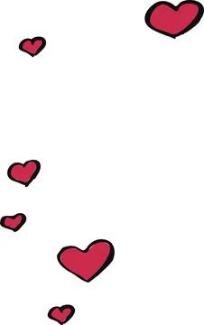 Line vector message heart love symbol logo black Stock Illustration