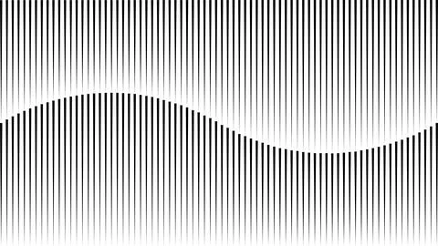 Line vertical illusion wave, seamless pattern smooth, abstract optical Stock Illustration